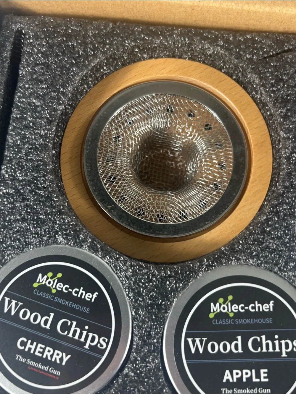 Cocktail Smoker Kit w Torch 6 Wood Chip Flavors Whiskey Bourbon Old Fashioned